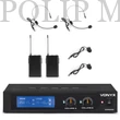 Kép 1/4 - Vonyx WM522B VHF rádiós mikrofon (2 db CSÍPTETŐS + 2 db FEJ mikrofon) + Koffer