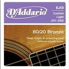 D’Addario EJ13 Custom Light 011-052 akusztikus húr szett