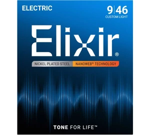 Elixir Nanoweb 12027 Custom Light 009-046 elektromos gitárhúr szett