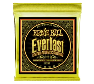 Ernie Ball 2558 Everlast Coated Bronze Light 11-52 Akusztikus gitárhúr szett