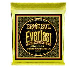 Ernie Ball 2558 Everlast Coated Bronze Light 11-52 Akusztikus gitárhúr