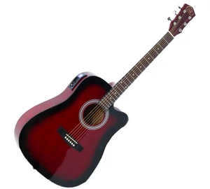 GMC-29HCE elektro-akusztikus gitár cutaway, redburst