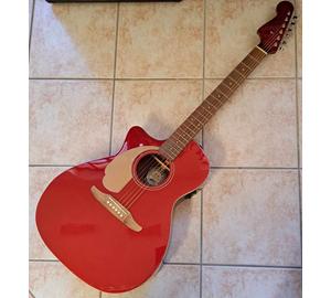 Fender Newporter Player LH CAR NW elektro-akusztikus balkezes gitár (Használt cikkek)
