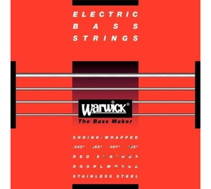 Warwick 46200 M 4 Red Label 4 húros rozsdamentes acél 045-105 basszusgitár húr szett