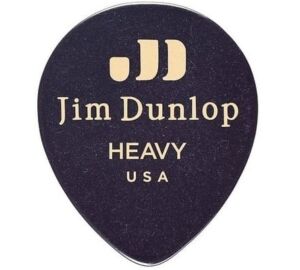 Dunlop 485R-03HV Celluloid Teardrop Black pengető Heavy