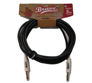 Proel BRV100LU5BK Brave Silicon hangszerkábel 5m