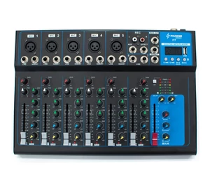 Thunder F7 – 7 csatornás stúdió / zenekari keverő, USB, Bluetooth + Effekt