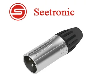 Seetronic SCSM3 XLR lengő papa 3 pólusú króm csatlakozó