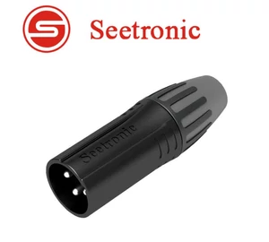 Seetronic SCSM3-B XLR lengő papa csatlakozó, 3 pólusú, (fekete)