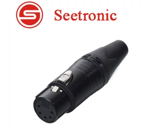 Seetronic SC5FXX-B XLR lengő mama csatlakozó, 5 pólusú, (fekete)