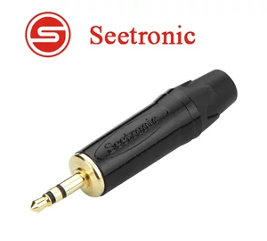 Seetronic STP3C-BG Sztereo 3.5 jack dugó aranyozott