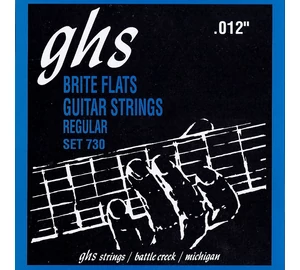 GHS GHS730-REG Brite Flats Regular 012-054 elektromos gitárhúr szett