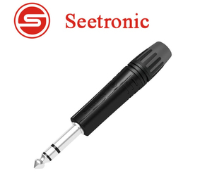 Seetronic MP3X-B Sztereo 6.3 jack dugó (fekete)