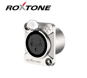 Roxtone RX3FD-NT XLR mama, szerelhető, 3 pólusú, (ezüst)