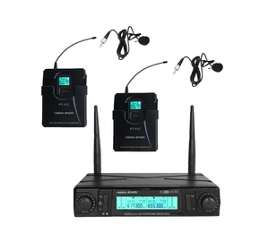 Voice-Kraft JRU-602/LT-4A/PT-51C UHF zsebadós mikrofon szett 2 db csíptetős mikrofonnal