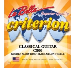 LaBella C 800 Medium Black 028-043 klasszikus gitárhúr szett