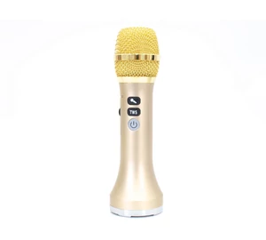 Thunder KM-1G Karaoke PARTY mikrofon + beépített hangszóró 20W (Bluetooth, MP3) – arany