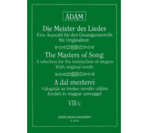 Ádám Jenő A DAL MESTEREI 7/c Brahms, Franz, Grieg, Csajkovszkij és Rimszkij-Korszakov dalai magas hangra