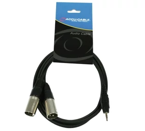 ADJ AC-XM-J6S (6,3mm  sztereó Jack- XLR papa 2x) Audiokábel 1,5m