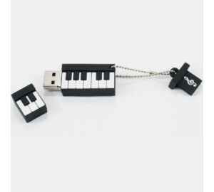 Zongorabillentyű mintás, 32GB USB stick 3.0 AGU3001 pendrive Zenei ajándéktárgy