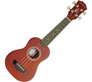 Arrow PB10 S Natural Dark Top szoprán ukulele tokkal