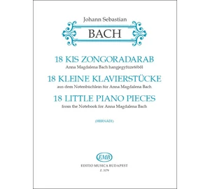 Bach, Johann Sebastian 18 kis zongoradarab