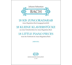 Bach, Johann Sebastian 18 kis zongoradarab