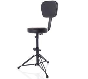 Bespeco DT3  állítható magasság  56-70 cm háttámlás acél háromlábas Dobszék