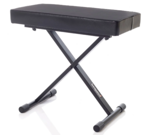 Bespeco SG9EX 60 magasság 66-62 cm párnázott ülőfelület vinyl borítással zongorapad