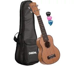 Cascha HH 2026 Premium Mahogany Soprano Ukulele Sett