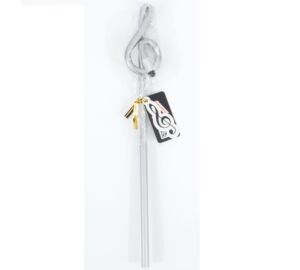 Violinkulcs alakú ceruza ezüst színű, 24 cm AGB1094 Zenei ajándéktárgy