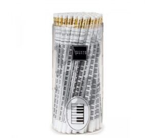 Ceruza WORLD-Z0679  billentyűs, fehér Zenei ajándéktárgy