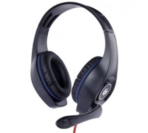 Gembird GAMER COM0230A kék/fekete színű (4pin jack) mikrofonos fejhallgató
