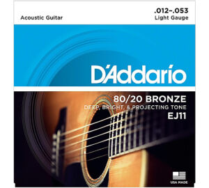 D’Addario EJ11 Light Tension 012-053 akusztikus húr szett