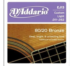 D’Addario EJ13 Custom Light 011-052 akusztikus húr szett