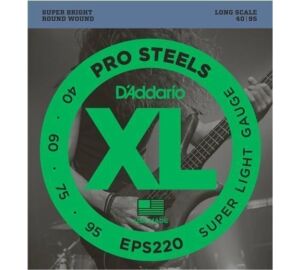 D'Addario EPS220 Super Light Prosteels, széria XL long scale  40-95 basszusgitár húr szett