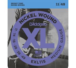D'Addario EXL-115 Nickel Wound Medium  011-049 elektromos gitárhúr
