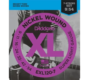 D’Addario EXL120-7 Super Light 009-054 elektromos gitárhúr szett