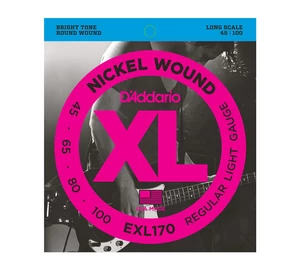 D'Addario EXL 170 Regular Light 045-100 basszusgitár húr szett