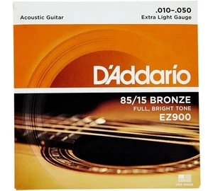 D’Addario EZ900 Extra Light 010-050 akusztikus húr szett