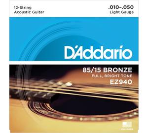 D’Addario EZ940 Light 010-050 12 húros akusztikus húr