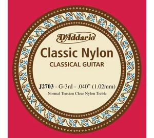 D'addario J2703 G-3rd különálló nylon gitárhúr