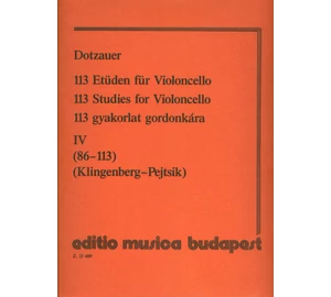 Pejtsik Árpád  Dotzauer, Justus Johann Friedrich 113 gyakorlat 4