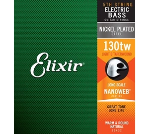 Elixir 15432 Electric Bass String with NanoWeb Coating Medium B 130-as basszusgitár húr