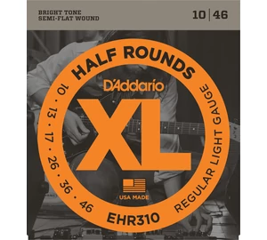 D'Addario EHR310 Super Light Half Rounds 010-046 elektromos gitárhúr szett