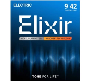 Elixir Nanoweb 12002 Super Light 009-042 elektromos gitárhúr szett