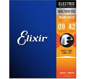 Elixir 12002 Nanoweb Super Light 009-042 elektromos gitárhúr szett