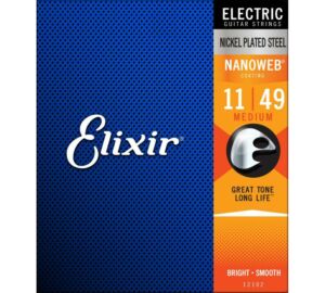 Elixir 12102 NanoWeb Medium 011-049 elektromos gitárhúr szett