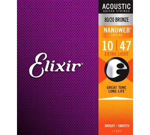 Elixir 11002 Extra Light 010-047 akusztikus gitárhúr szett