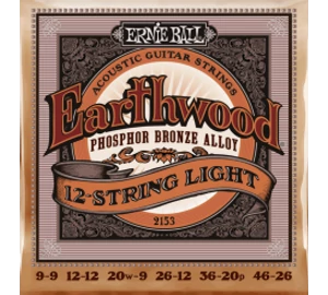 Ernie Ball 2153 Light 12 húros 09-46 akusztikus gitárhúr szett